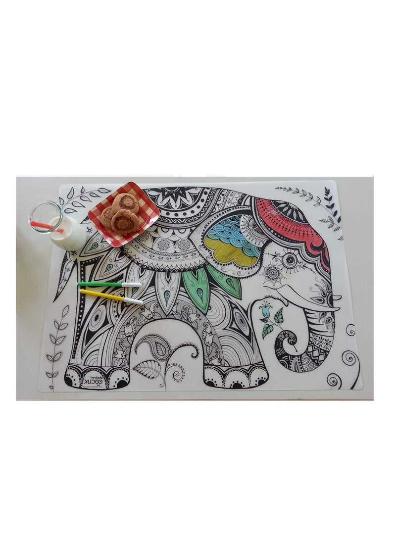 Funny Mat Washable Silicone Coloring Pads Notebooks and Mat Stargazing - Image 2