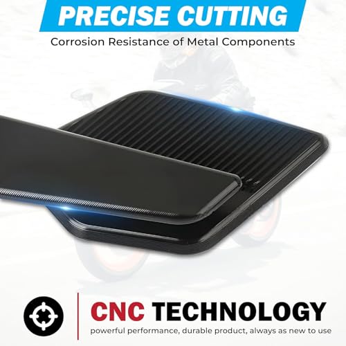 OBEROI'S TRADERS 180° Rotating Rear View York Fitting Stealth Mirror for Aerox Scooty All Models | Matte Black Aluminum Body with Sporty Wing Design | Scooty Fairing Kit - Image 5