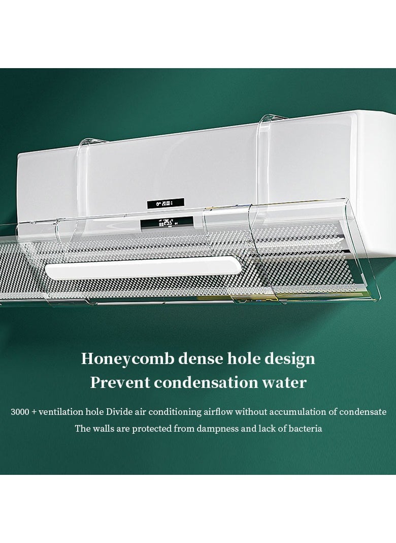 Generic Air Conditioner Deflector Adjustable AC Air Deflector Suitable for Split Air Conditioners  - Image 2