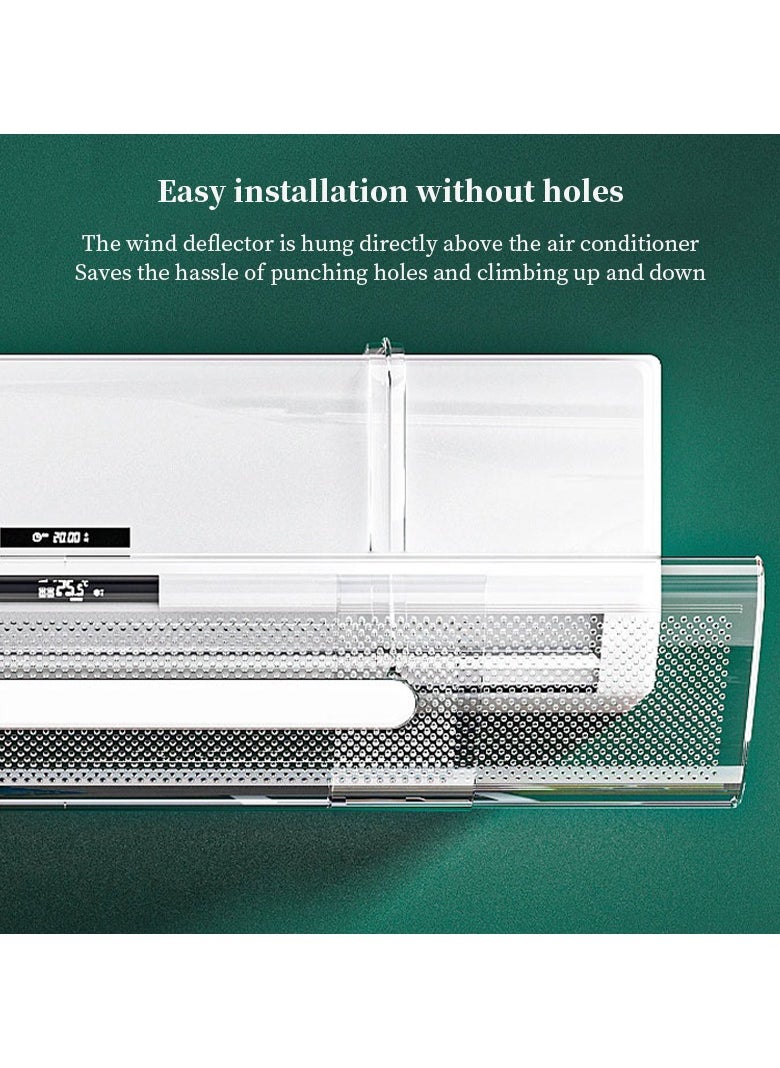 Generic Air Conditioner Deflector Adjustable AC Air Deflector Suitable for Split Air Conditioners  - Image 3
