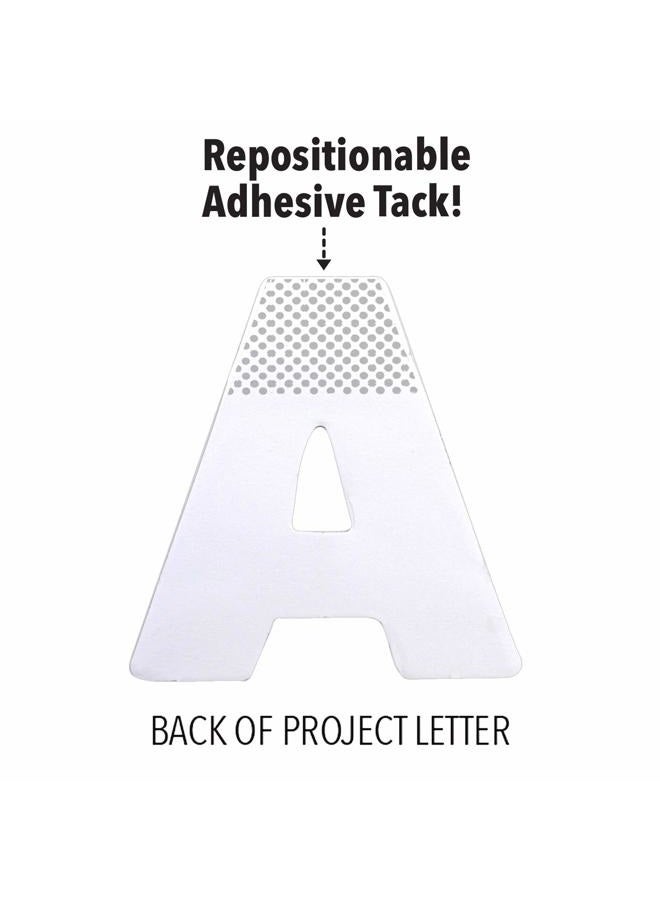 ArtSkills 2.5" Poster Letters and Numbers, A-Z and 0-9, Assorted, Holographic Colors, 228-Count (PA-1444) - Image 4