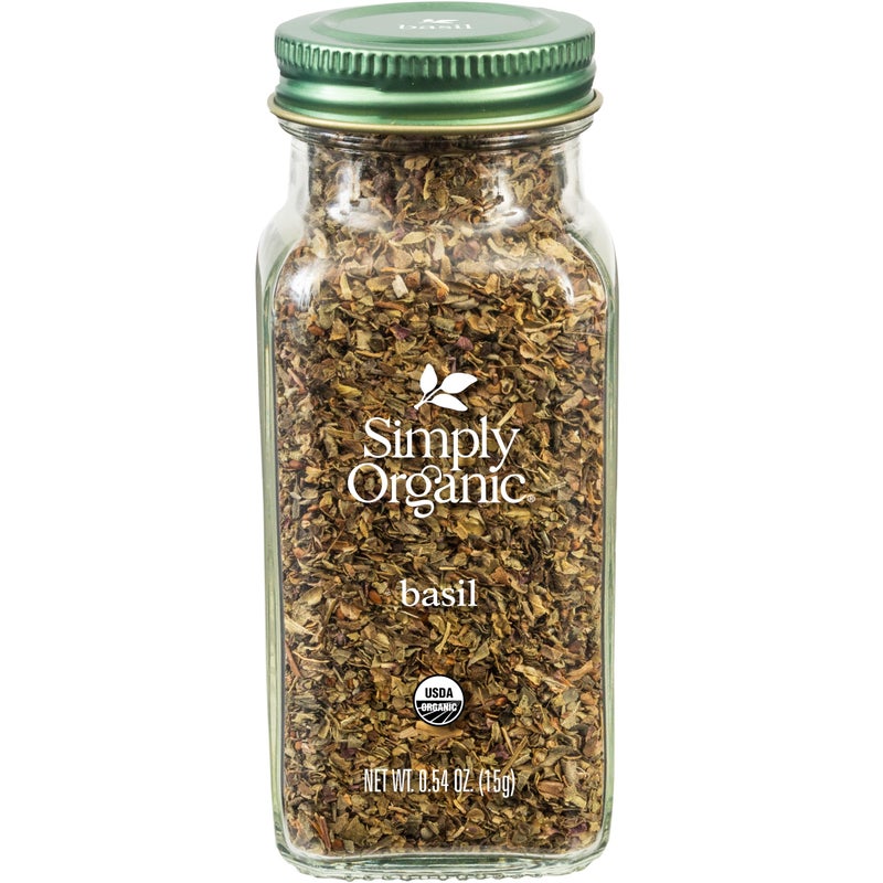 Simply Organic Pure Egyptian Basil Leaf 054 Ounce Bottle Cut and Sifted Herbaceous and Aromatic Popular on Pizza Kosher - Image 3