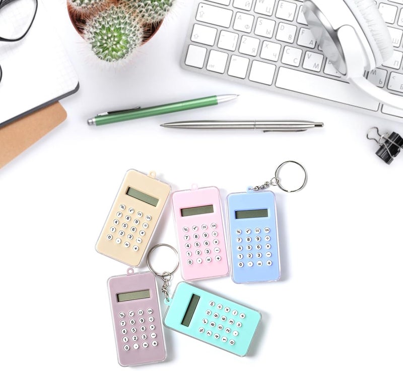 Keychain Calculator with Maze Portable Calculator 8-Digit Display Basic Calculator Pocket Size Calculator for Kid Novelty Maze Calculator - Image 2