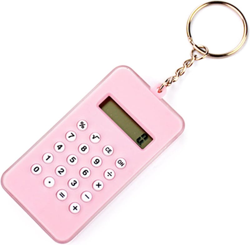Keychain Calculator with Maze Portable Calculator 8-Digit Display Basic Calculator Pocket Size Calculator for Kid Novelty Maze Calculator - Image 1
