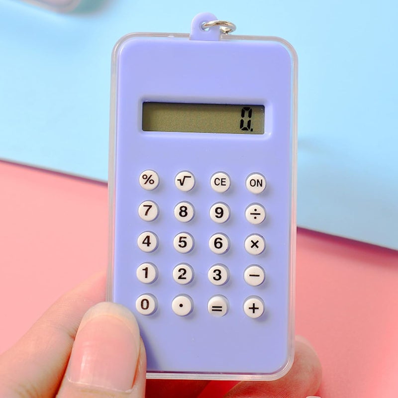 Keychain Calculator with Maze Portable Calculator 8-Digit Display Basic Calculator Pocket Size Calculator for Kid Novelty Maze Calculator - Image 3