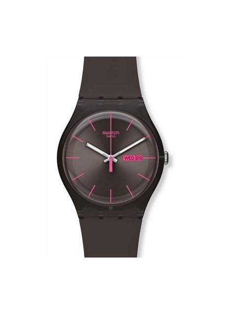 Unisex Brown Rebel Quartz Movement Water Resistant Wrist Watch - 41 Mm