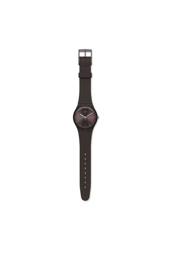 Unisex Brown Rebel Quartz Movement Water Resistant Wrist Watch - 41 Mm
