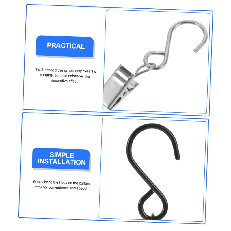 20 Pcs Heavy Duty S Hooks For Hanging Curtains RV Awning And Outdoor Use - Image 5
