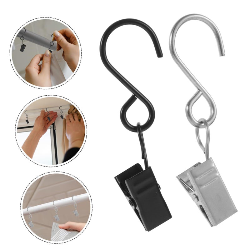 20 Pcs Heavy Duty S Hooks For Hanging Curtains RV Awning And Outdoor Use - Image 4