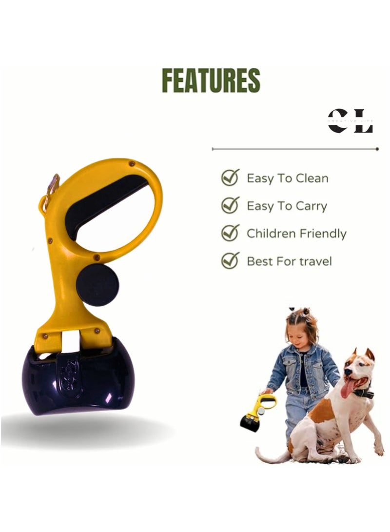 CREATIVE LIFE Pet Waste Scooper for Dogs and Cats, Kid-Friendly and Portable with Easy Bag Attachment. - Image 4