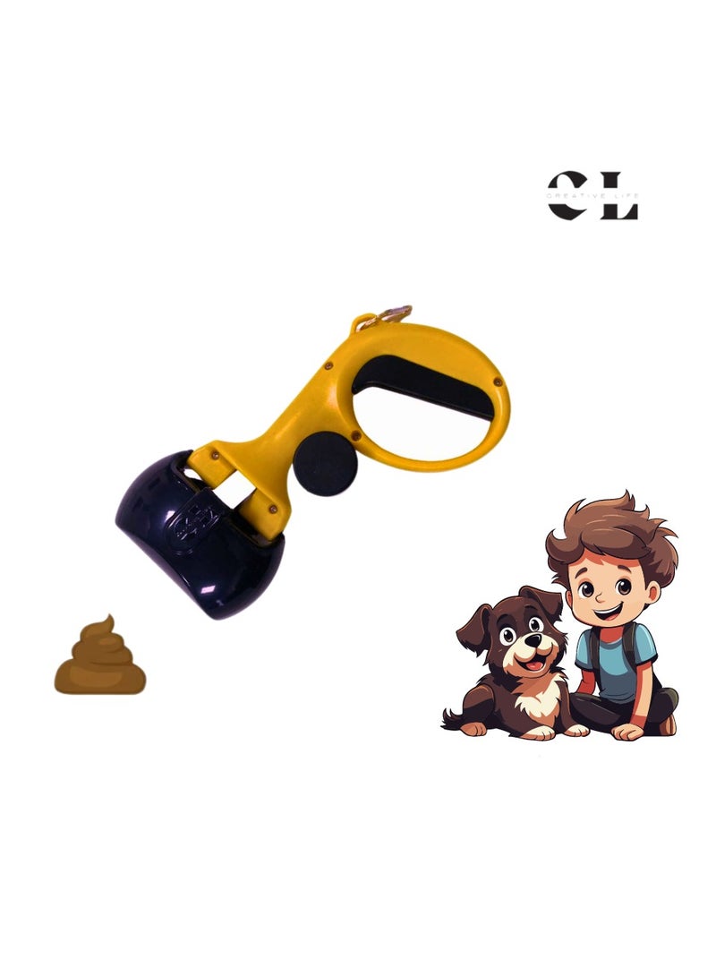 CREATIVE LIFE Pet Waste Scooper for Dogs and Cats, Kid-Friendly and Portable with Easy Bag Attachment. - Image 1