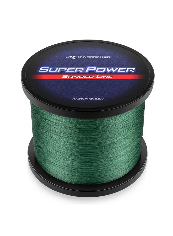 Kastking Superpower Braided Fishing Line, Moss Green, 50 LB, 300+27 Yds - Image 1