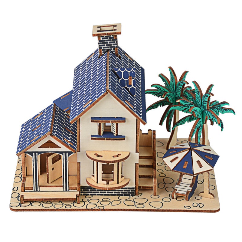 3D Wooden Puzzle Eco-Friendly Wood Material Smooth Safe Edges Educational Toy for Kids Hands-On Learning - Improve Memory and Imagination Building Model for Children - Image 3