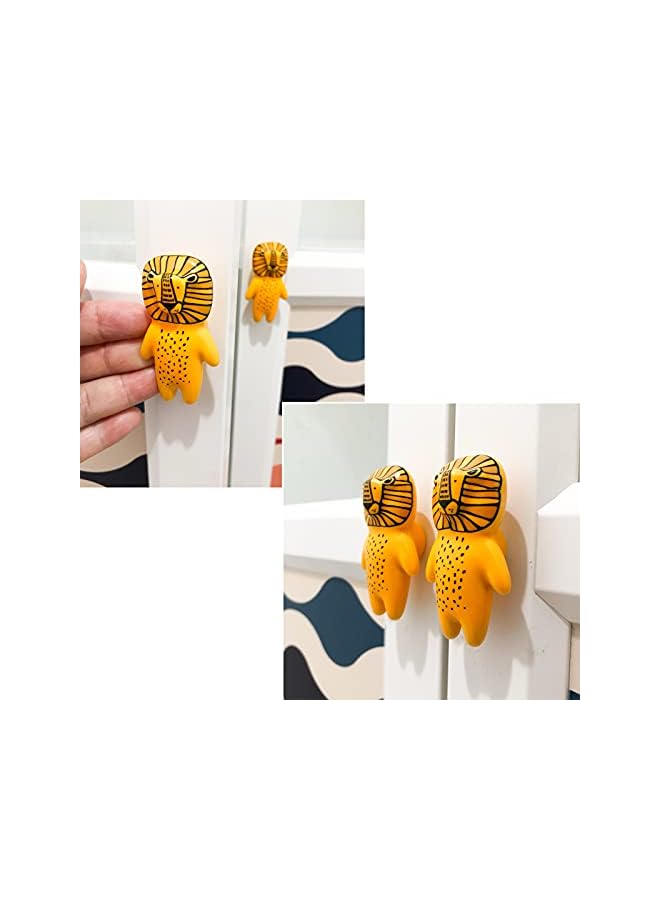 The Bros Pack Of 8 Knobs For Dresser Drawers,Ceramic Knobs For Cabinets,Animal Drawer Pulls,Multicolor Kids Ceramic Knobs Cabinet Handles Knobs,Dresser Knobs Drawer Cabinet Door Kitchen Wardrobe Pulls Handles - Image 4