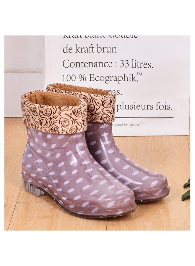 Jelly Waterproof Shoes Rain Boots Rubber Boots Overshoes Women's Adult Fashion Kitchen Work Non-slip Mid-calf Summer