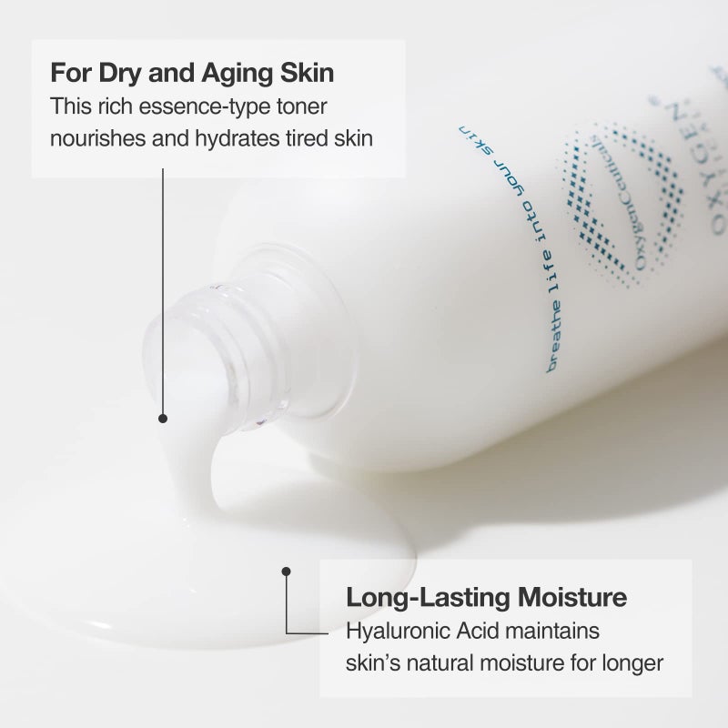 OxygenCeuticals Nutrient Toner â€“ Essence-Type Hydrating Toner for Dry Skin, Deep Moisture & Nourishing Care with Hyaluronic Acid, Portulaca & Allantoin Extracts. 10 fl.oz (300ml) - Image 2