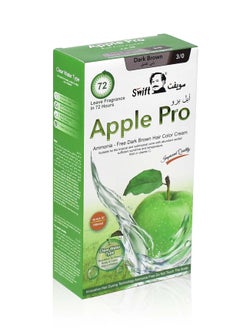 Swift Apple hair color cream dark brown ammonia free 200ml  - Image 1