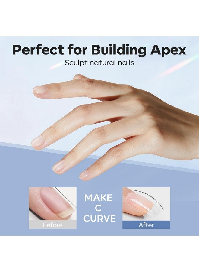 modelones Builder Nail Gel With Nail Dehydrator And Primer, 3Pcs Clear Gel Builder Acid Free Nail Prep Dehydrate & Bond Primer For Nail Thickening Apex Building Nail Extension, Led Nail Lamp Cured - Image 5