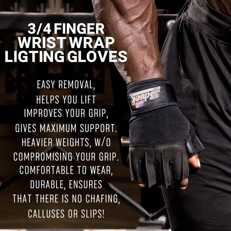 Schiek Sports 540 Platinum Lifting Gloves - Weightlifting Gloves for Women and Men - Wrist Wrap Non Slip - Image 5