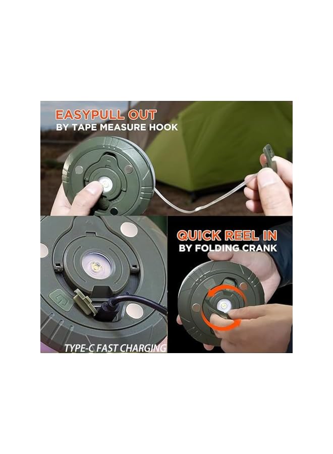 The Bros أضواء خيمة خارجية - أضواء تخييم متعددة الوظائف 4 في 1، مدمجة وقابلة للحمل للتنزه، التخييم، حفلات الفناء (ملونة) - Image 4