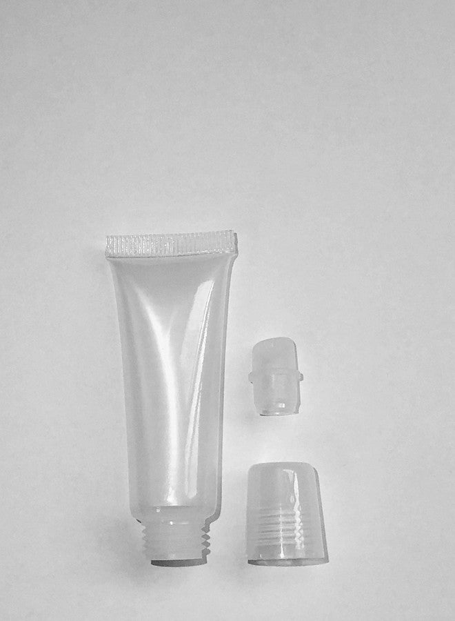 esowemsn 48pcs 8ml Refillable Clear Empty Lip Gloss Balm Containers Soft Tubes Balm Lip Gloss Bottle Cosmetic Containers Makeup Accessories (48) - Image 2