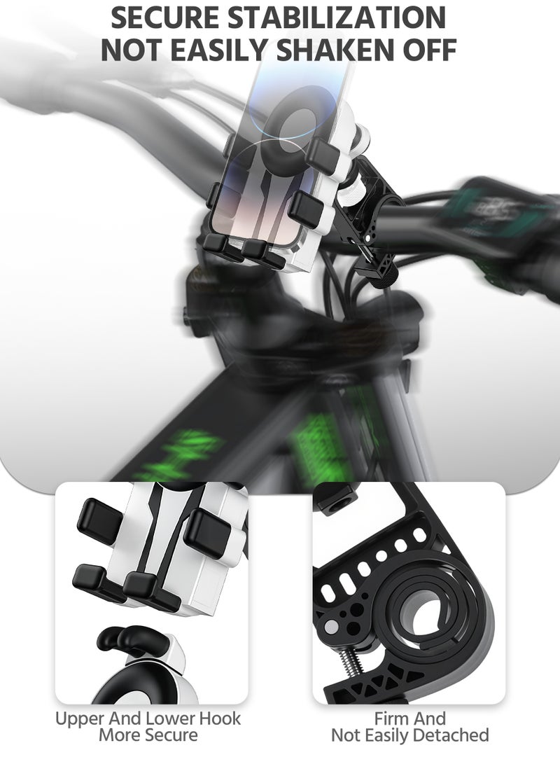 Motorcycle & Bike Phone Holder, Adjustable Anti-Shake & Stabilize 360° Rotation Motorcycle Phone Holder Bike Phone Holder Anti-Off Phone Holder - Image 4