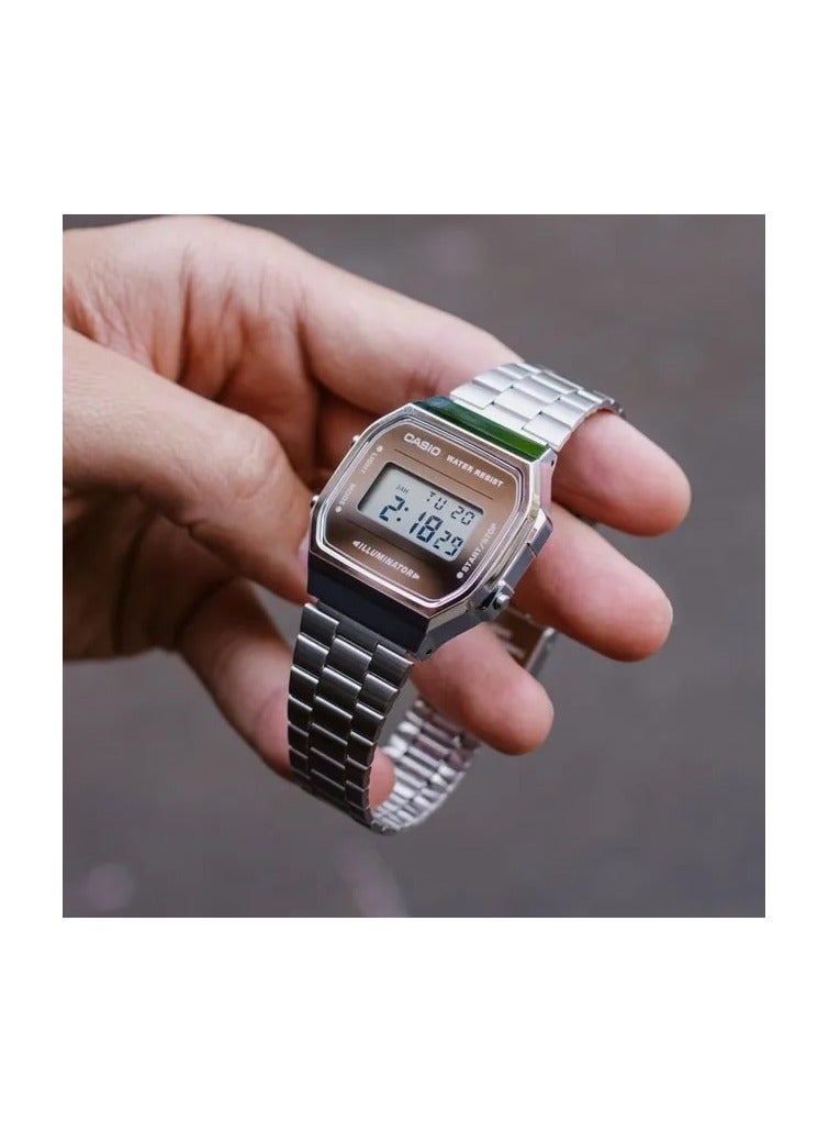 كاسيو ساعة كاسيو A168WA-5AYDF للرجال، مينا بني، كلاسيكية - Image 3