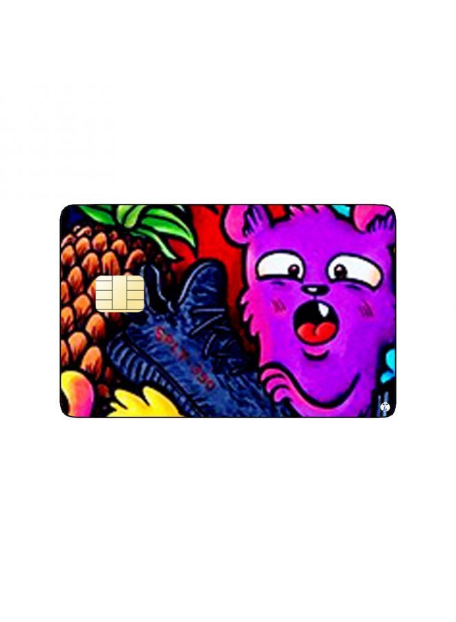 RKN PRINTED BANK CARD STICKER Cute Colorful Doodles Drawing - Image 2