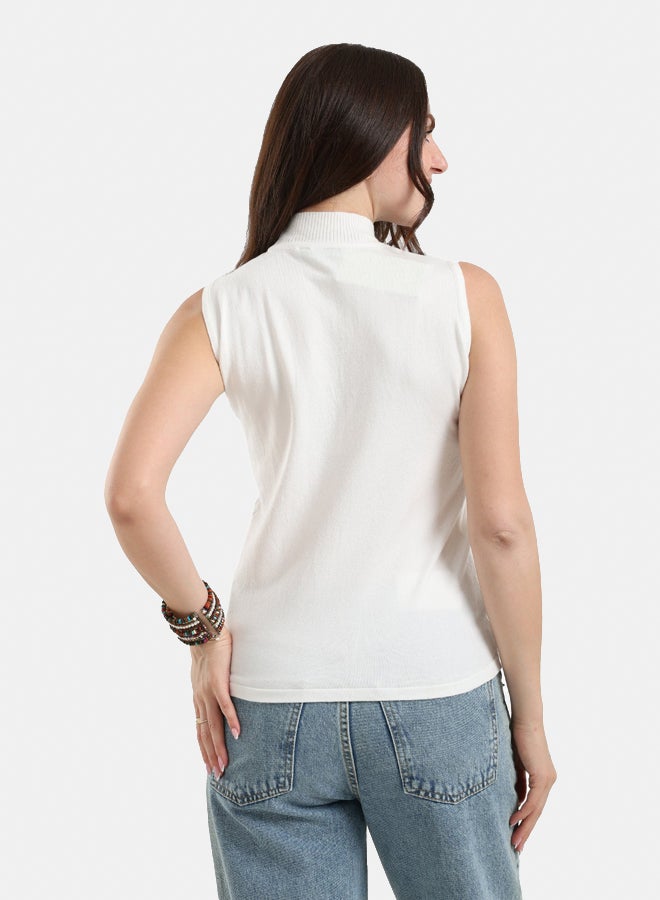 Clue Sleeveless Wool Pullover - Image 4