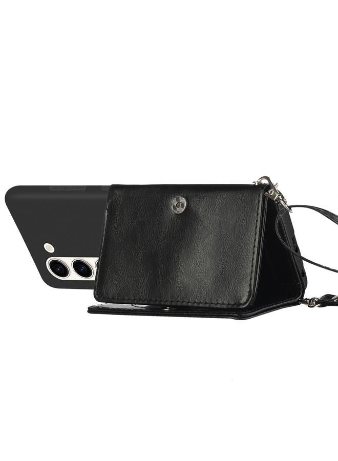 اس-توب جراب لهاتف Samsung Galaxy S23 5G مع حزام كتف ومحفظة وحقيبة بطاقات وحافظة هاتف - Image 4