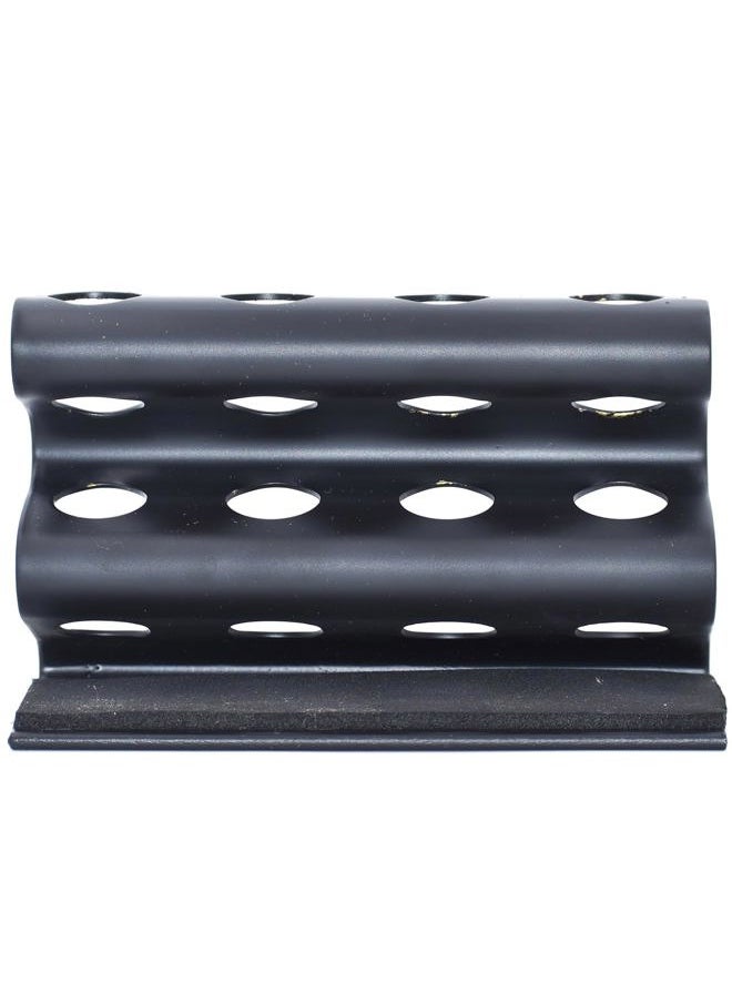 Parker Double Edge Razor Stand – Solid Brass with Black Finish –Holds 4 Razors – Parker Stand with Padded Base – Excellent Storage for Long Handled Double Edge Safety Razors