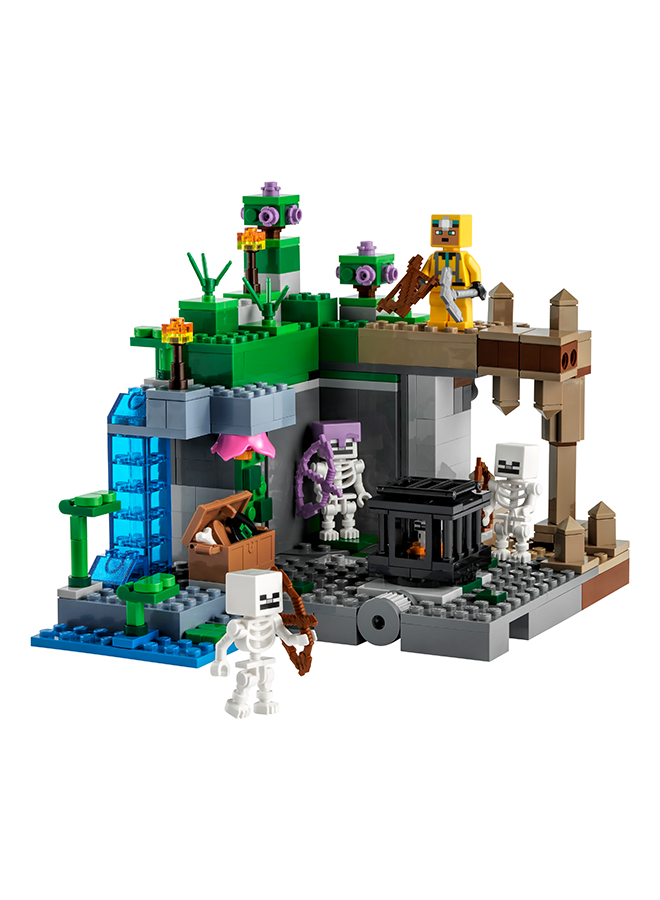 LEGO Minecraft The Skeleton Dungeon 21189 Building Kit; Fun Toy With Classic Action, Including Spawning, Fighting And Cave Exploring; Birthday, Christmas Or Any-Day Gift For Gamers And Kids Aged 8+ (364 Pieces)