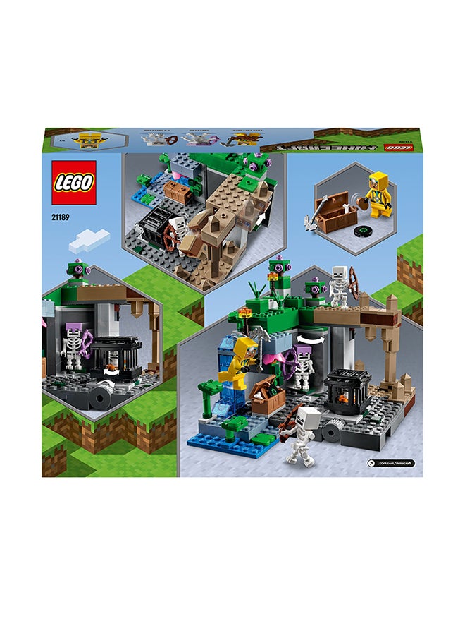 Minecraft The Skeleton Dungeon 21189 Building Kit; Fun Toy With Classic Action, Including Spawning, Fighting And Cave Exploring; Birthday, Christmas Or Any-Day Gift For Gamers And Kids Aged 8+ (364 Pieces)