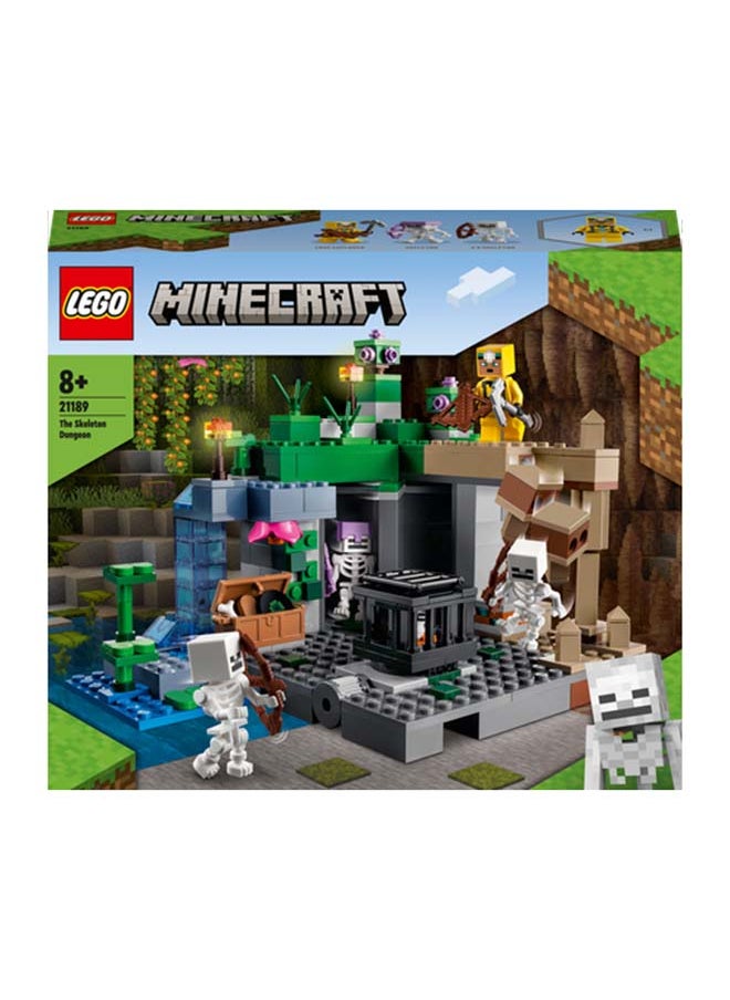 Minecraft The Skeleton Dungeon 21189 Building Kit; Fun Toy With Classic Action, Including Spawning, Fighting And Cave Exploring; Birthday, Christmas Or Any-Day Gift For Gamers And Kids Aged 8+ (364 Pieces)