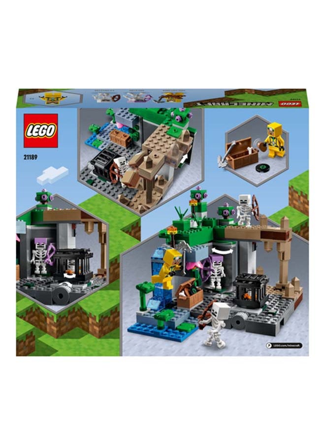 Minecraft The Skeleton Dungeon 21189 Building Kit; Fun Toy With Classic Action, Including Spawning, Fighting And Cave Exploring; Birthday, Christmas Or Any-Day Gift For Gamers And Kids Aged 8+ (364 Pieces)
