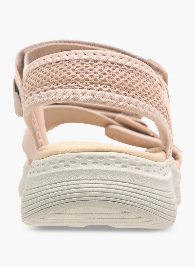 Kappa Women's Logo Detail Sandals with Hook and Loop Closure  - Image 4
