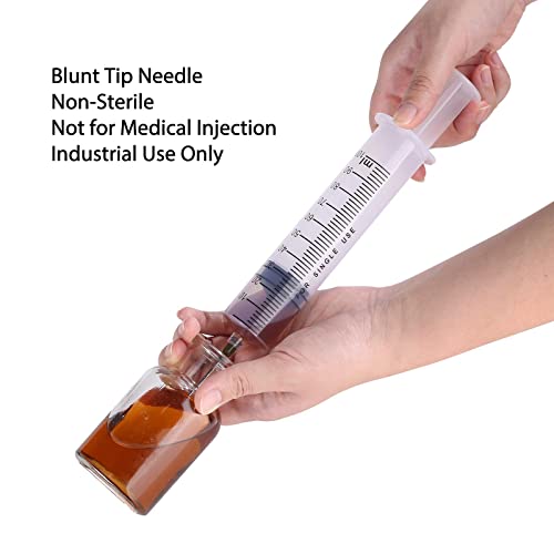 SKYPRO 14 Pcs - 50ml Syringes with 14ga Blunt Tip Needles With Syringe Caps and Transparent Tube for Refilling and Measuring Liquids, Oil or Glue Applicator - Image 5