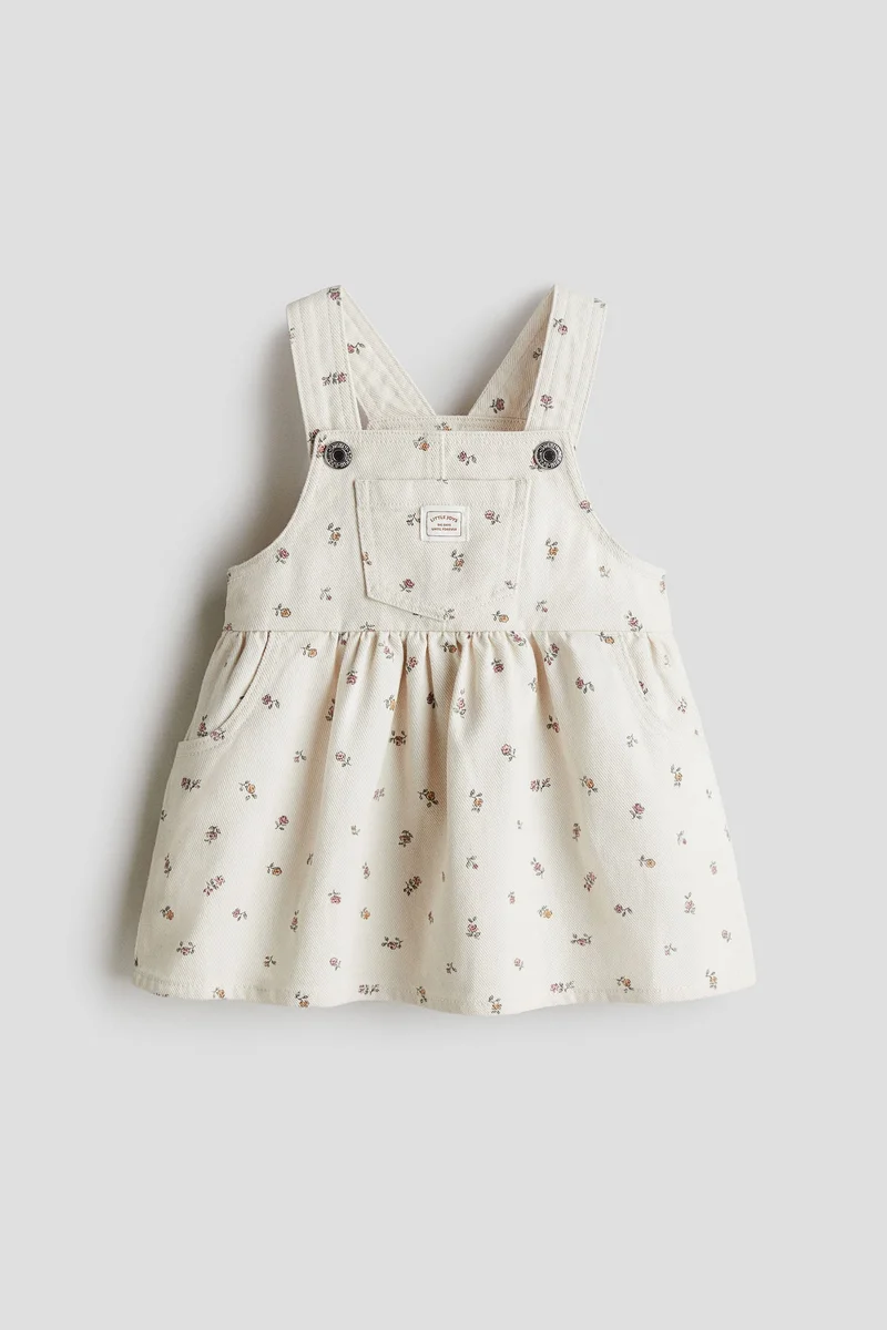 H&M Cotton twill dungaree dress