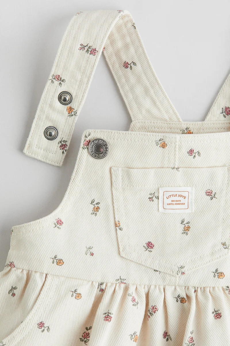 H&M Cotton twill dungaree dress