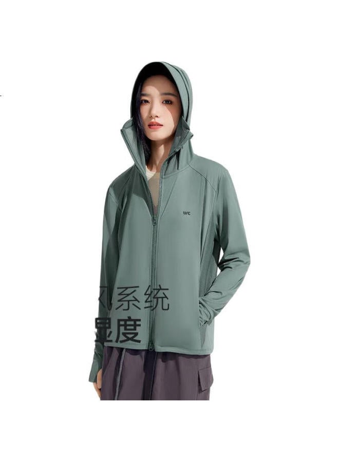 VVC Cheng Yi Same Style Sun Protection Clothing Women'S Uv Cooling Breathable City Light Outdoor Jacket Mouse Tail Green L - Image 3