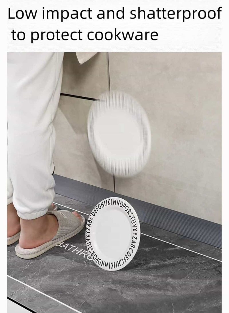 Aideli 2-Piece Diatom Mud Kitchen Mat Set, Non-Slip Anti-Fatigue Absorbent Floor Rugs for Kitchen, Bathroom, Laundry, Home – 40x60cm + 40x120cm - Image 5