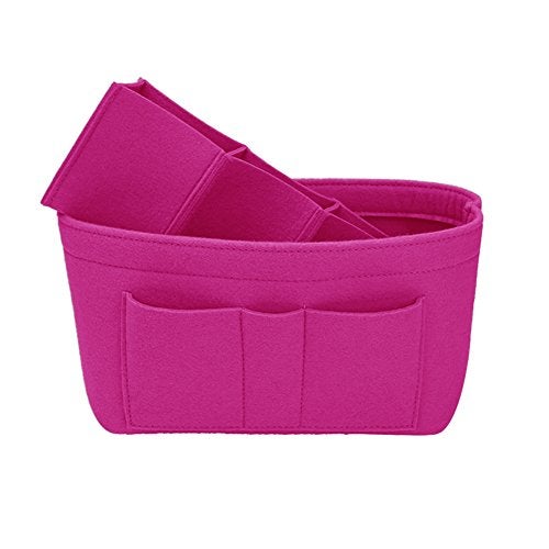 ZTUJO Purse Organizer Insert, Felt Bag Organizer For Handbag Purse Organizer,13 Colors, 6 Size (X-Large, Rose) - Image 3