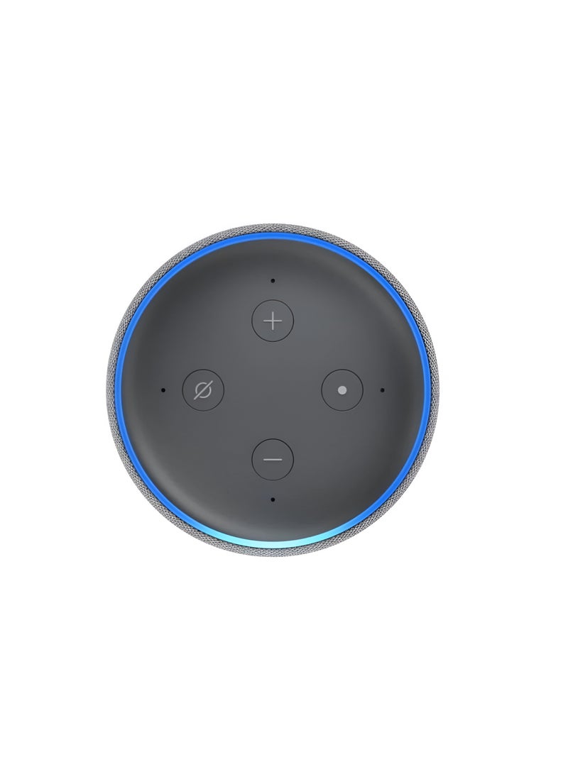 ECHO Dot (3rd Generation) – Smart Speaker with Alexa – Heather Gray  - Image 4