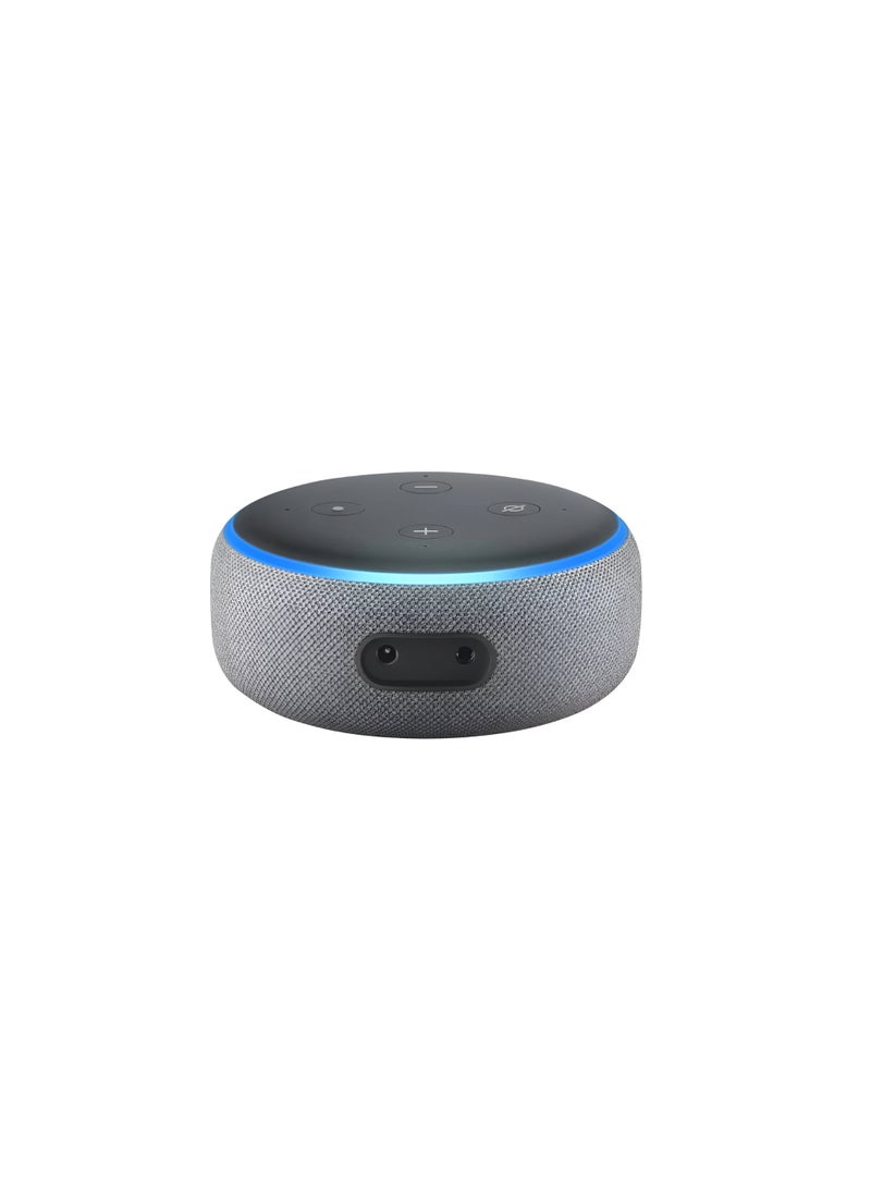 ECHO Dot (3rd Generation) – Smart Speaker with Alexa – Heather Gray  - Image 3