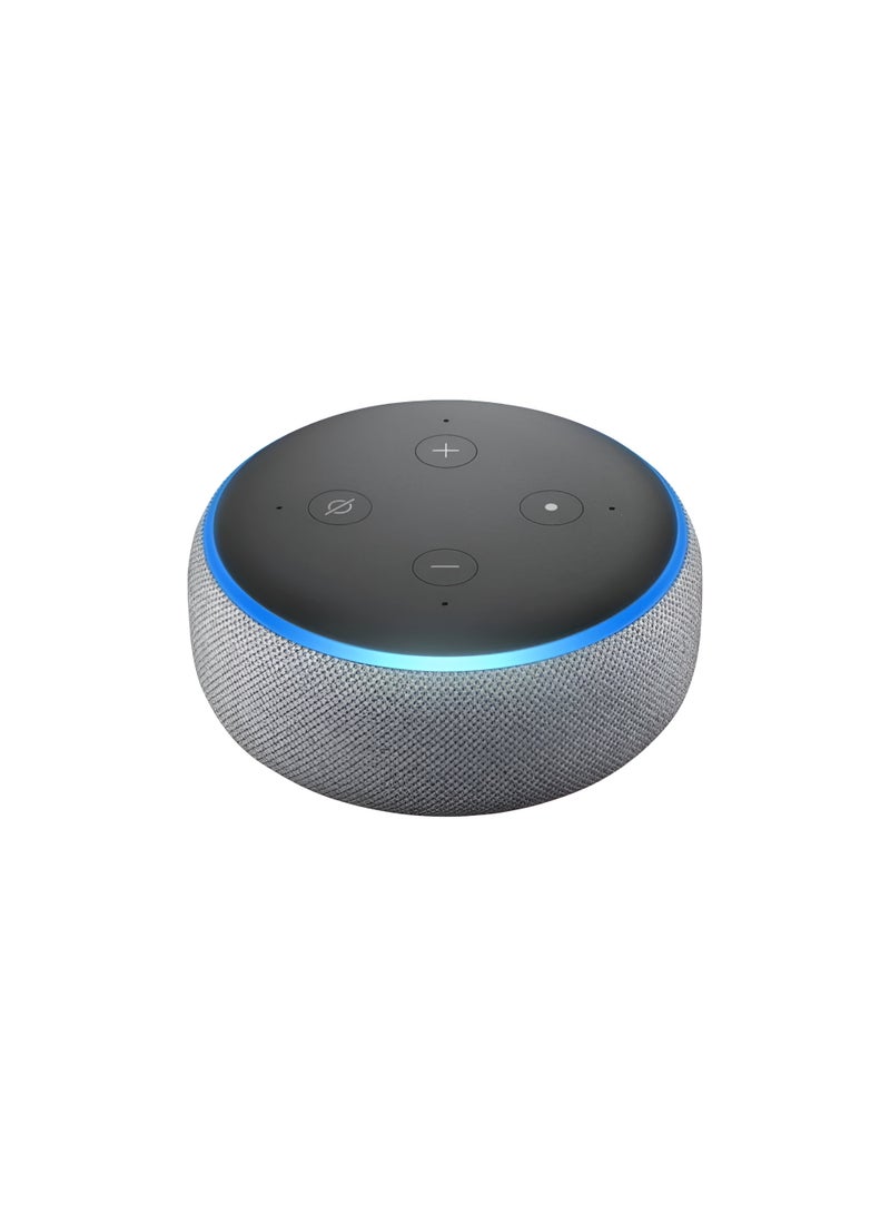 ECHO Dot (3rd Generation) – Smart Speaker with Alexa – Heather Gray  - Image 2