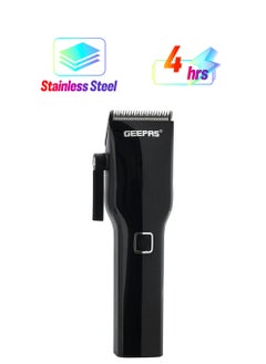 GEEPAS Digital Professional Hair Clipper, Trimmer 8 Combs Men Beard Mustache Edger With LED Display, Rechargeable Haircut Kit, Steel Blade  - Image 1
