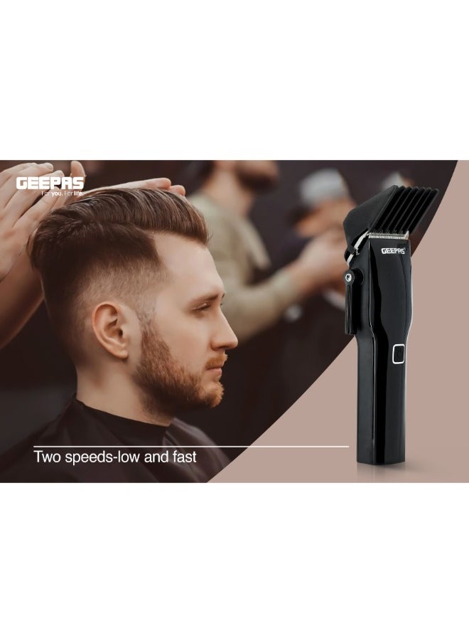 Digital Professional Hair Clipper, Trimmer 8 Combs Men Beard Mustache Edger With LED Display, Rechargeable Haircut Kit, Steel Blade