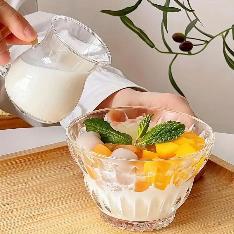 bellemax Glass Serving Deep Bowls 4.5 Inch Set of 6 for Kitchen,Salads Bowls, Dipping Bowls, Serving Bowl for Snack, Spices, Dipping, Creams, Salads, Dessert, Rice, Microwave Safe (BX-10) - Image 5