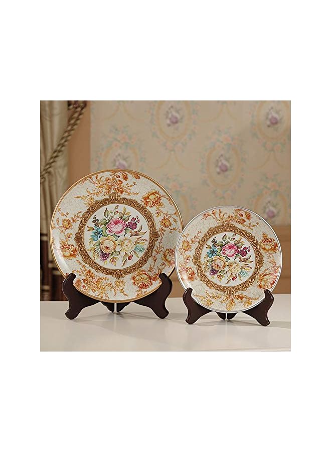 The Bros حامل لوحات خشبي 4 قطع بتشطيب الماهوجني - Image 3