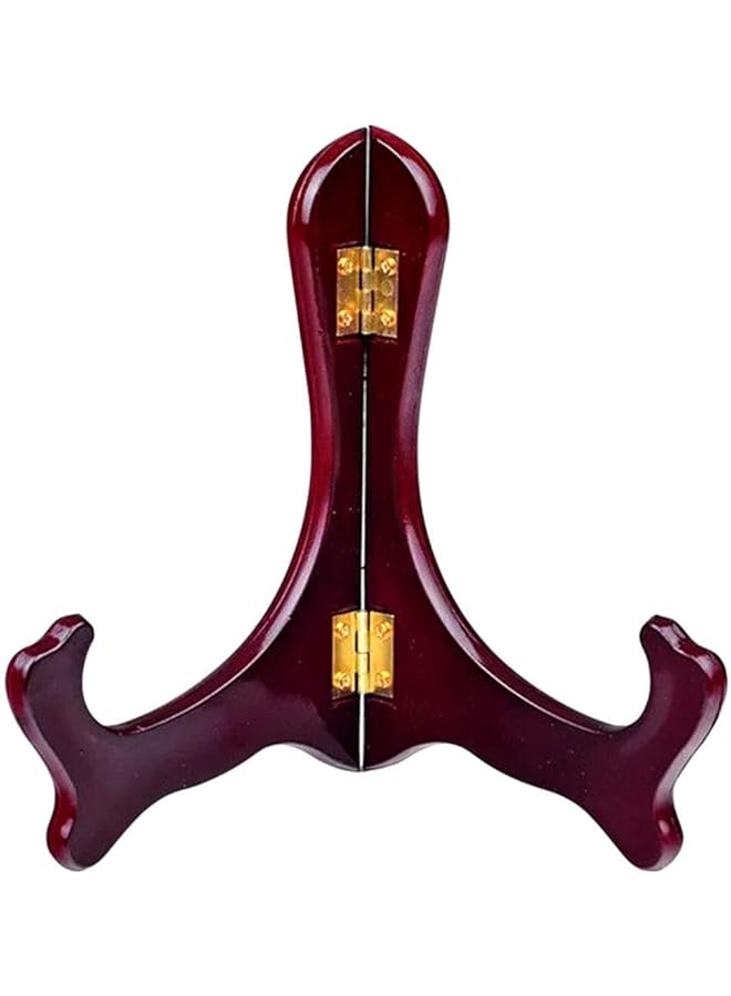 The Bros حامل لوحات خشبي 4 قطع بتشطيب الماهوجني - Image 1